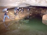 00396-2330 Climb around pool in Kenyalang Cave - Photo by Garry K Smith